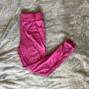 Girls Pink Leggings